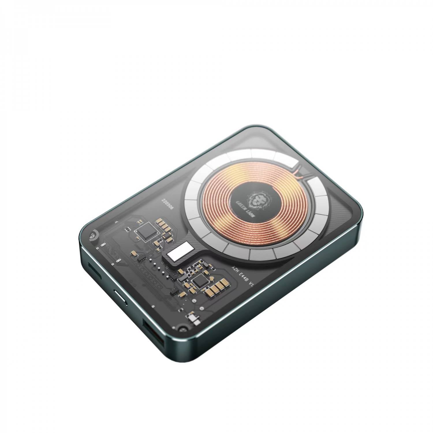 Hoco Transpaent & 3 IN 1 Wireless Charging Small Body Power Bank PD 20W 5.000 Mah Q10