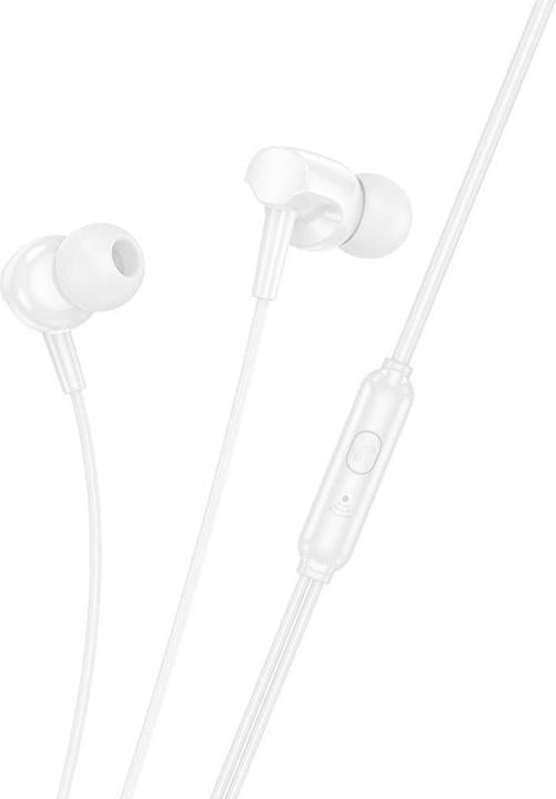 hoco Wired Controller Earphones With Mic M112 White
