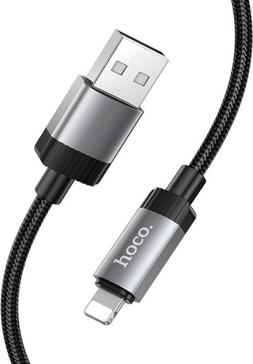 hoco Charging Data Cable USB-A TO Lightning 1m X117 Black