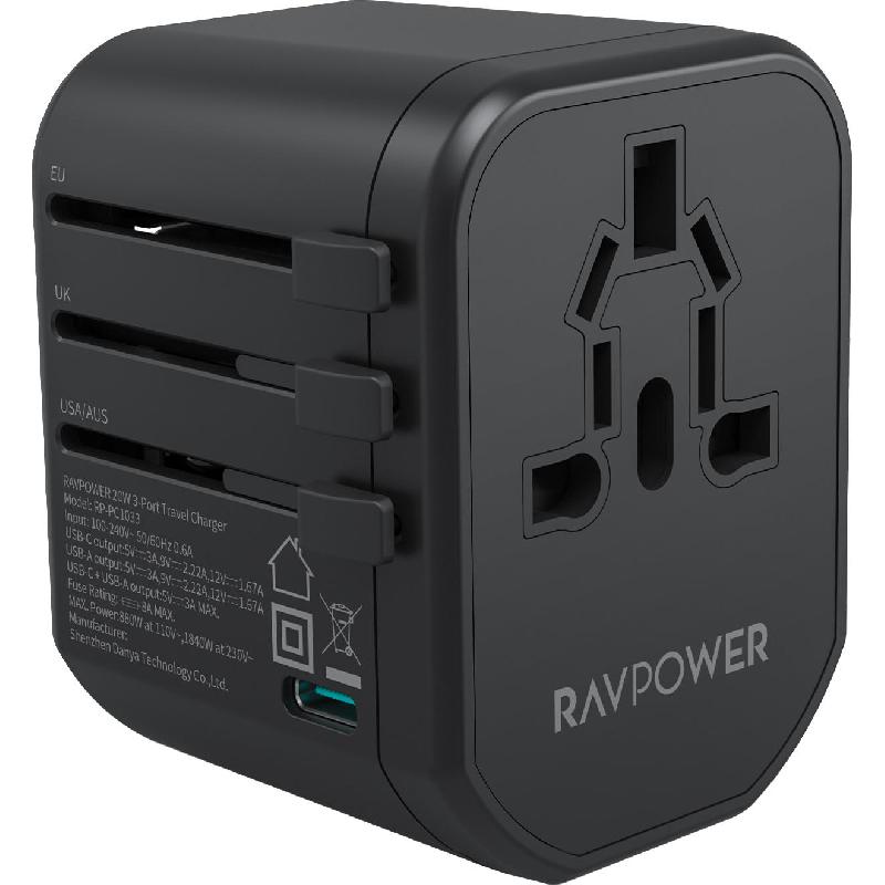 Ravpower 20W 3-Port Travel Charger RP-PC1033