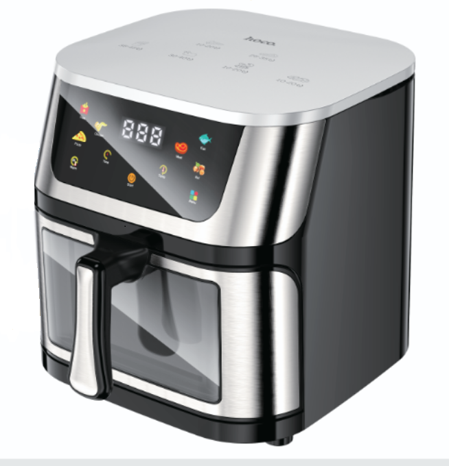 hoco Cool Hitellen Multifunctional Air Fryer 8L - HJD54A Black