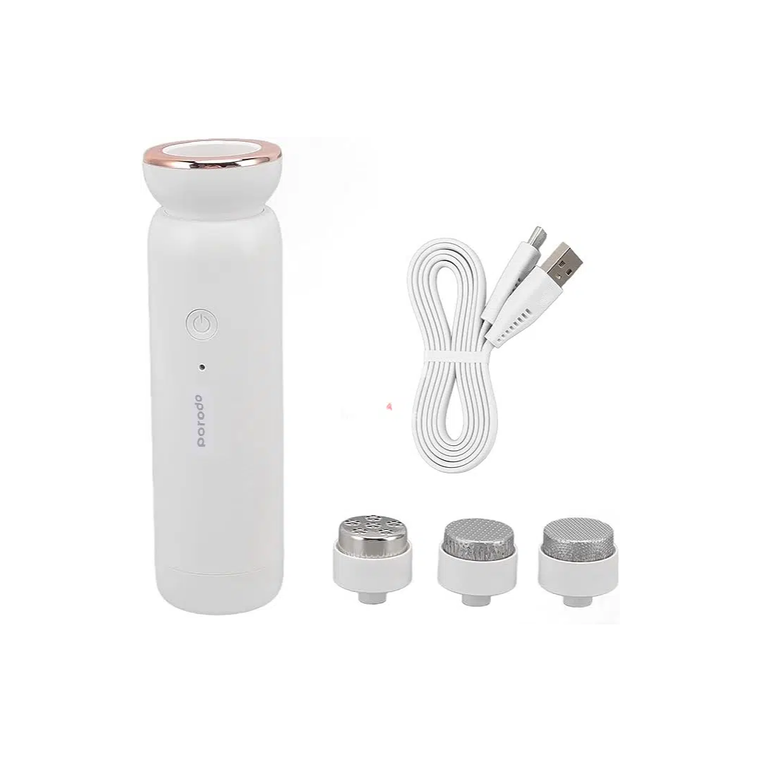 Porodo Cordless & Portable Foot Callus Remover -WHITE