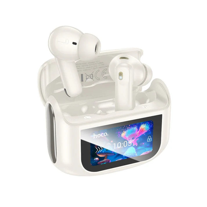 hoco ANC+ENC Touch Screen BT Headset - EQ21 White