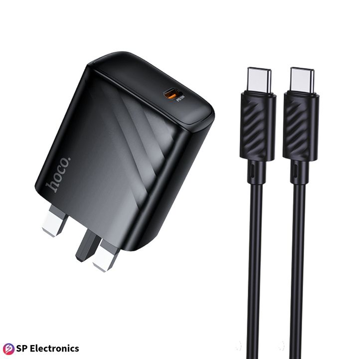hoco Super Fast Charging Set 25W Single Port USB-C TO USB-C Cable - CS24B