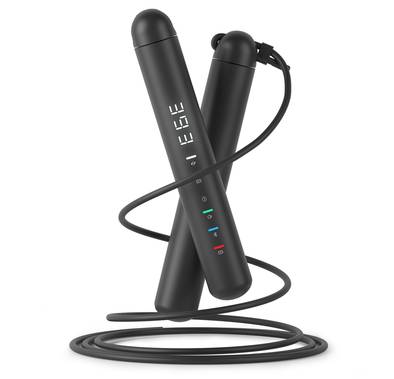 Porodo Smart Skipping Rope Real-Time Tracking & Feedback - Black