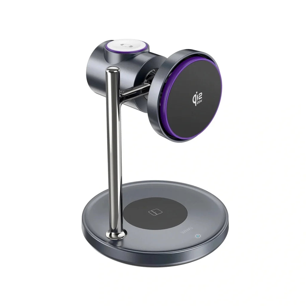 Wiwu 3 in 1 Magnetic Wireless Charger 25W WI-W041 Gray