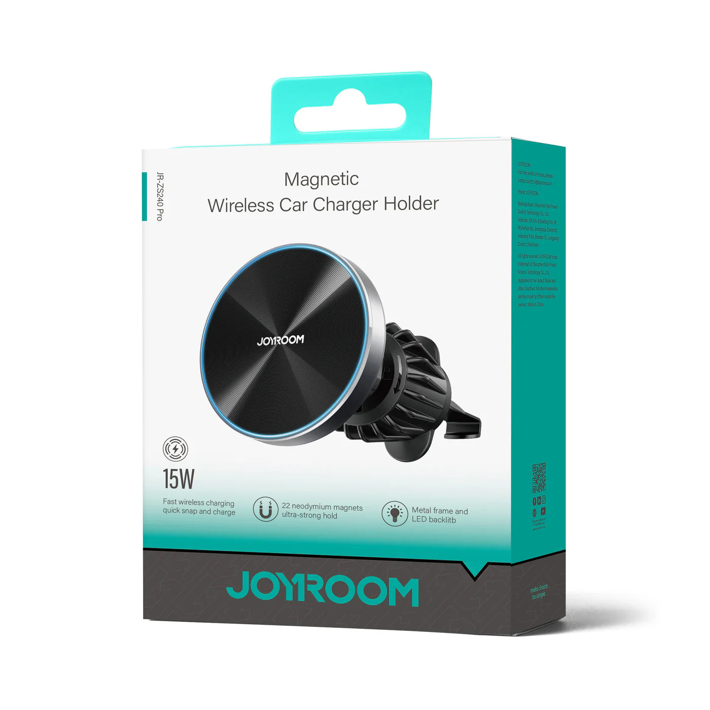 Joyroom Magnetic Wireless Car Charger Holder 15W - JR-ZS240 Pro