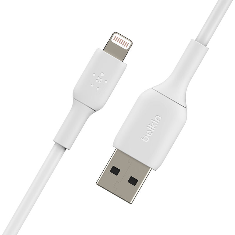 Belkin USB-A to Lightning MFI Cable 2-Pack (white) - 1m