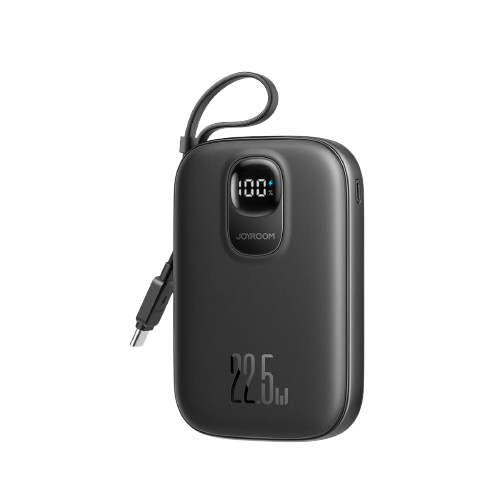 Joyroom Fast Charging Power Bank 10000mAh With Lightning Cable JR-PBF18 - Black