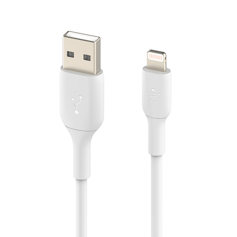 Belkin USB-A to Lightning MFI Cable 2-Pack (white) - 1m