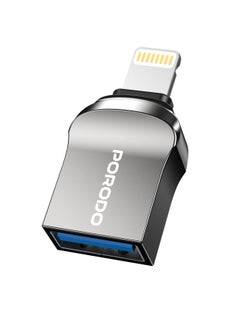 محول Porodo OTG - محول Lightnig من سبائك الزنك CBL024