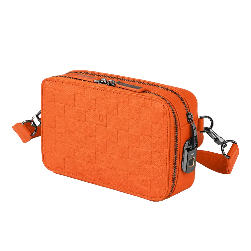 Wiwu Master Fingerfrint Lock Crossbody Bag Orange