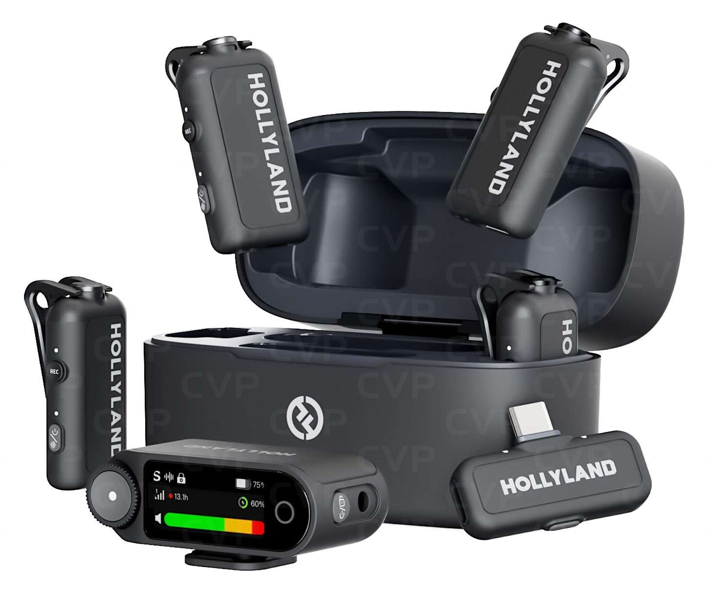 Hollyland Lark Max 2 Wireless Lavalier Microphone System Combo 4-Person Version