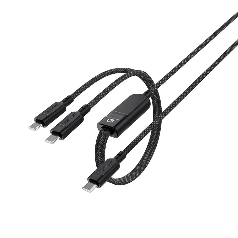 Acefast Fast Charging Data Cable USB-C TO 2xUSB-C 1.2m C5-11 Black