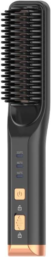 Green Lion Cordless Beard & Hair Starightener - Black