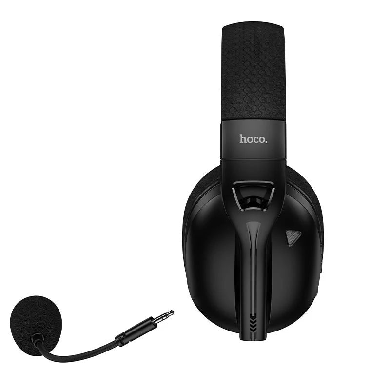 hoco Gaming Wireless Headphones USB-A+USB-C 2.4G Reciver W114 Black