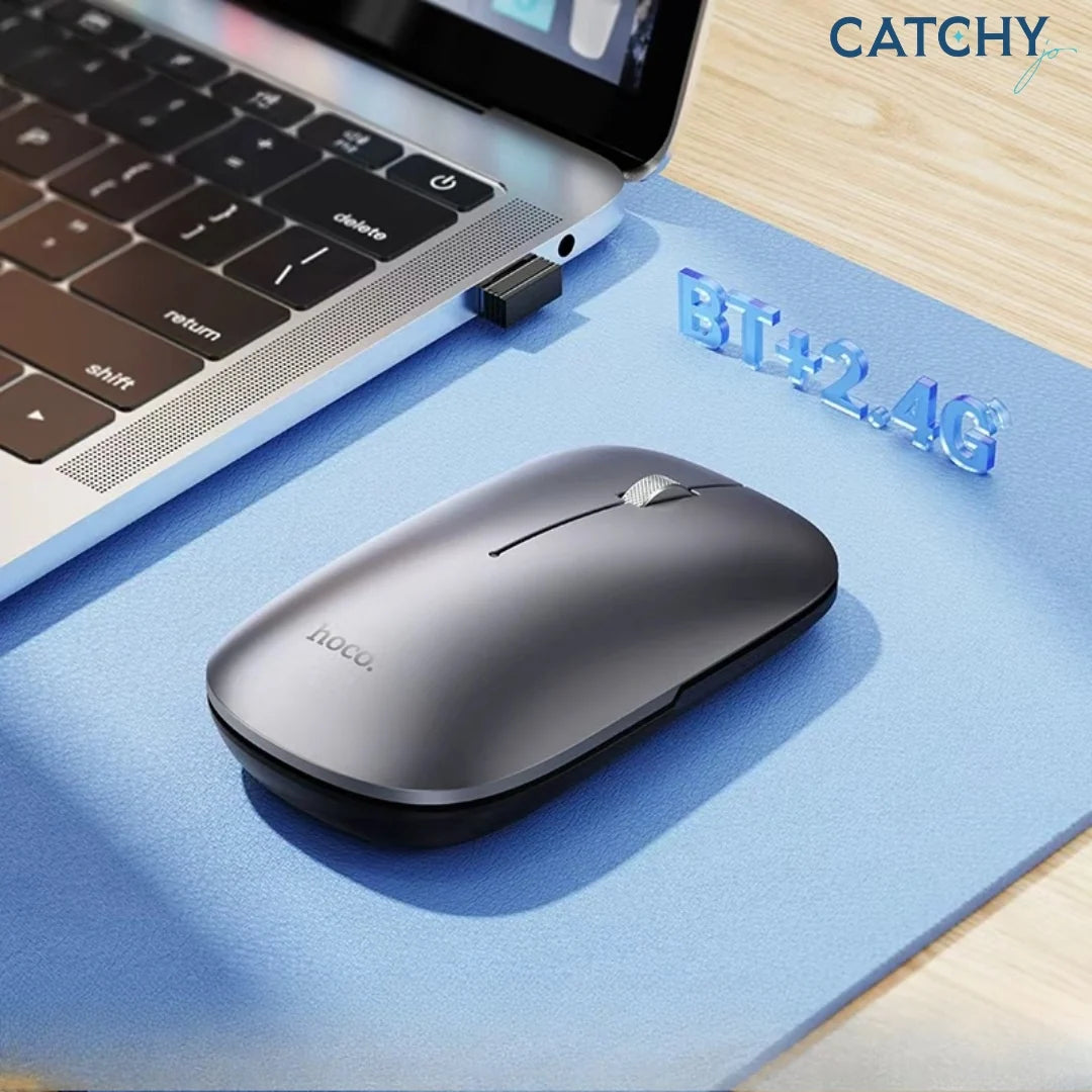 hoco Magnetic Cover Silent Button Mouse GM43 Gray
