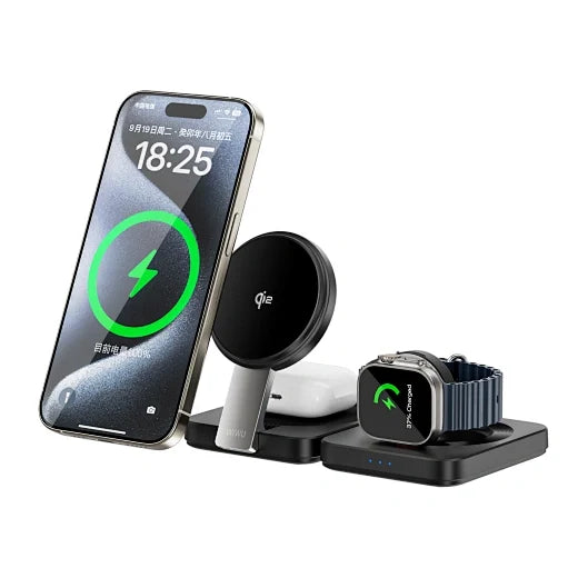 Wiwu QI2 3 IN 1 Folding Wireless Charging 15W - WI-W028