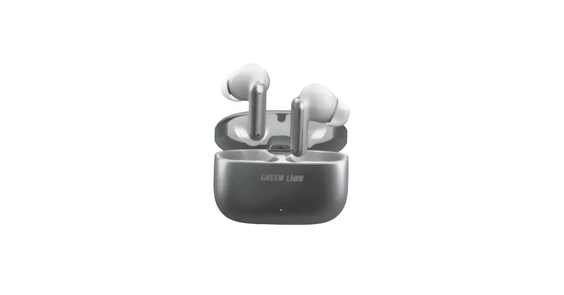 Green Lion Santorini Stereo Wireless Earbuds - Silver
