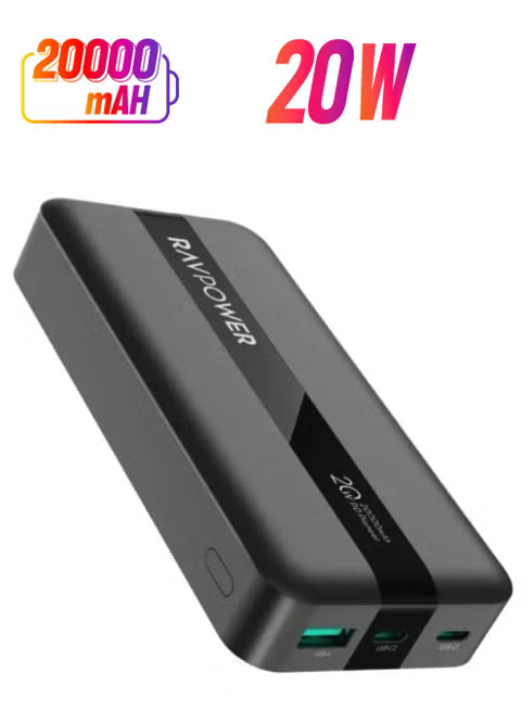 Ravpower PD Pioneer 20000mAh 20W 3-Port Power Bank - RP-PB1235