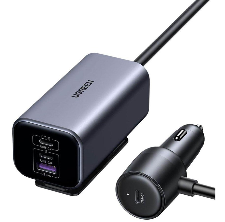 Ugreen 4-Port Gan Fast Car Charger For Loptops\Tablets\Phones 150W