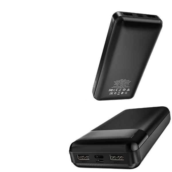 Hoco Power Bank LED Battery Indicator High Performance 20000mAh J72A - Black