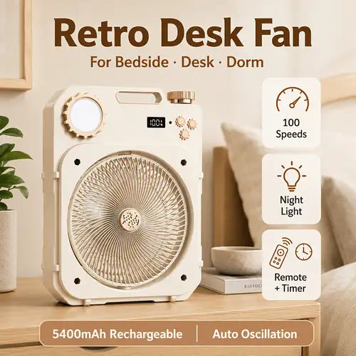 Indoor/Outdoor Multifunctional Light Oscillating Fan F9