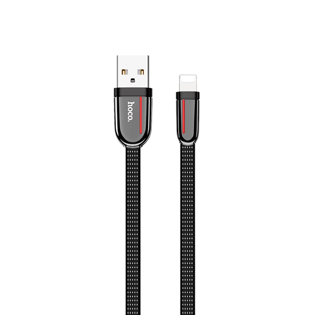 Hoco Cloth Braided fast Charging Data Cable Usb-A TO Lightning 1.2M U74