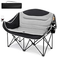 Green Lion Double Camping Chair - Beige