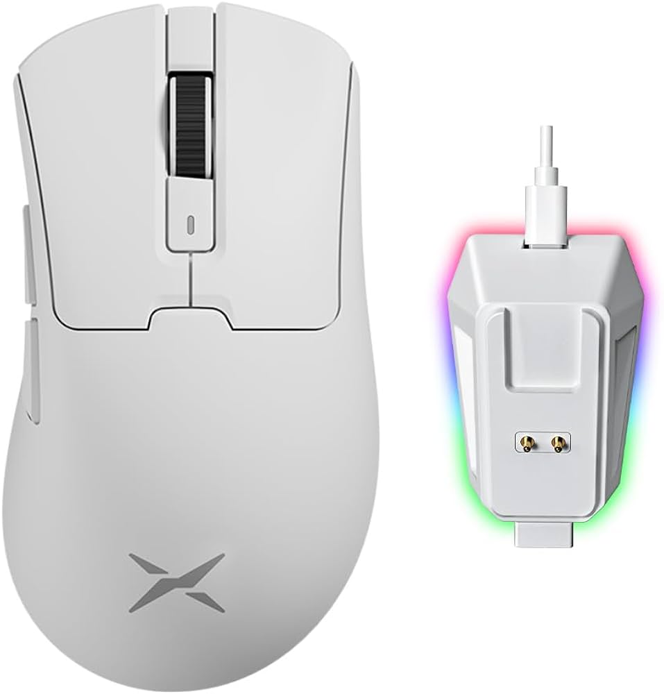 Delux Strive For Excellence Lightweight Ergo Gaming Mouse - M900 White