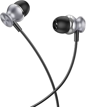 hoco Metal Sound Cavity Wire Controller Earphone With Mic M106 Black