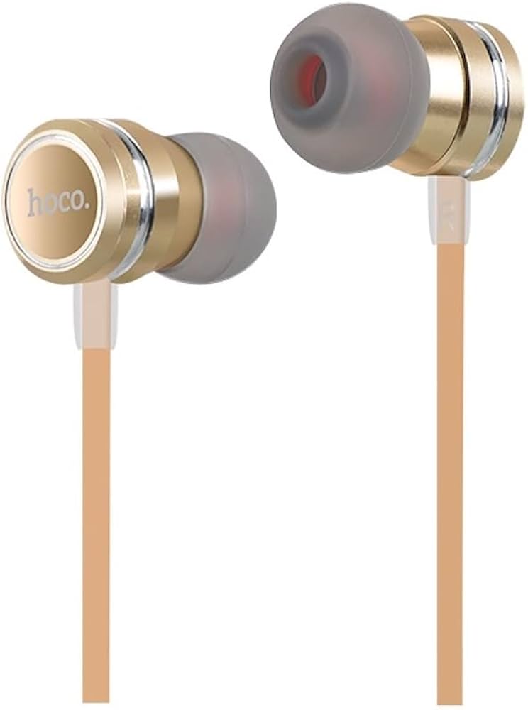 hoco Universal Wired Control Metal Earphones Aux M18 Gold