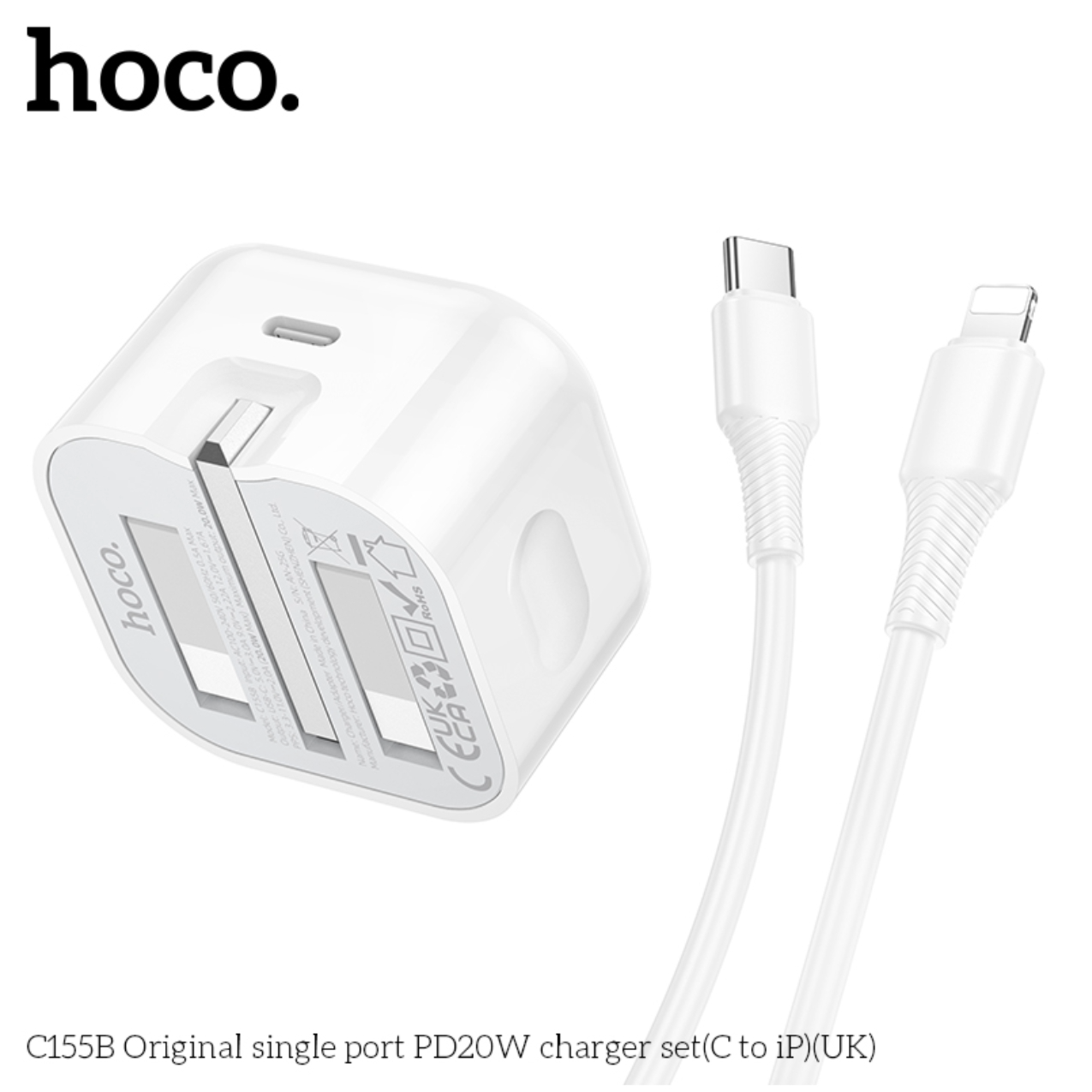 hoco USB-C 20W Power Adapter C155B White