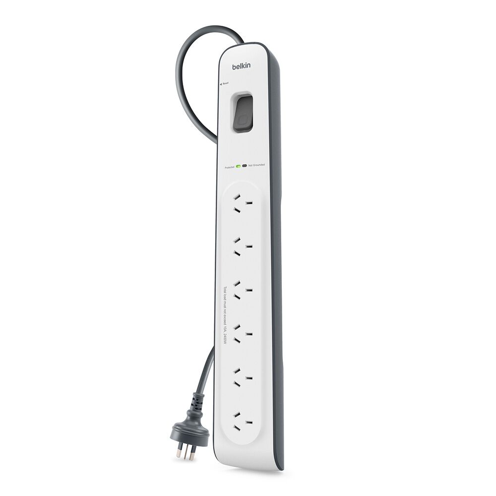 Belkin Surge Master 6 Outlet Strip 2m