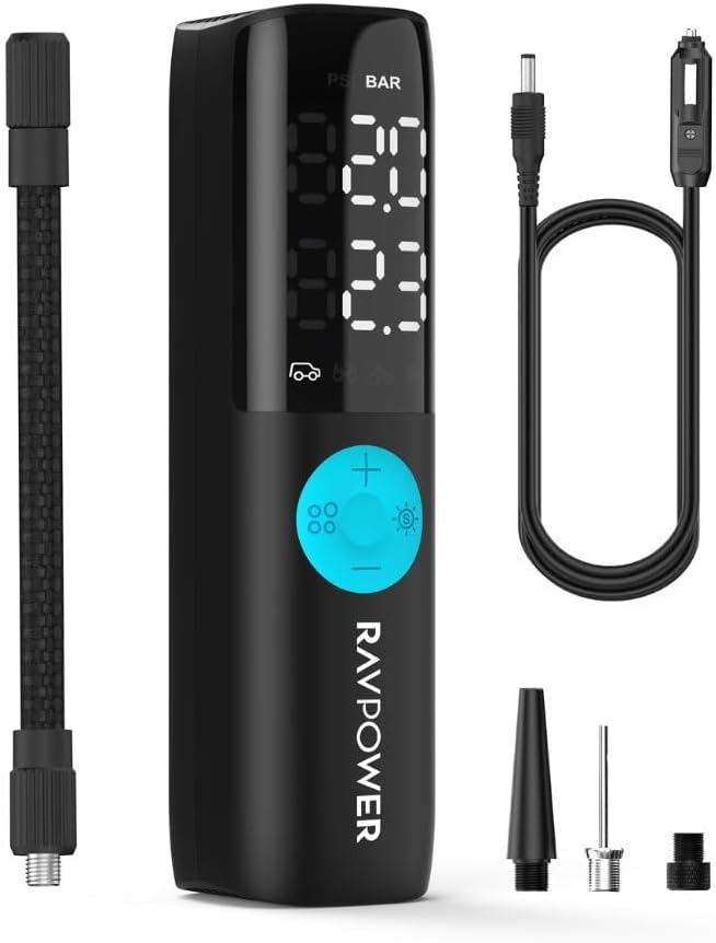 Ravpower Mini Smart Air Compressor PC1084 Black