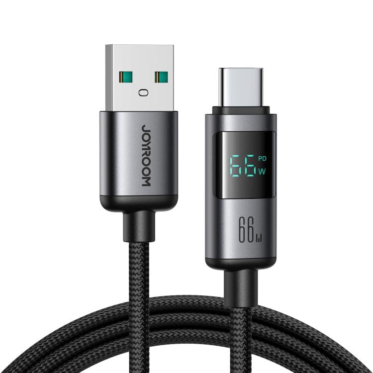 Joyroom Digital Display Fast Charging Data Cable USB-TO Type-c 66W 1.2m S-A16 Pro - Black