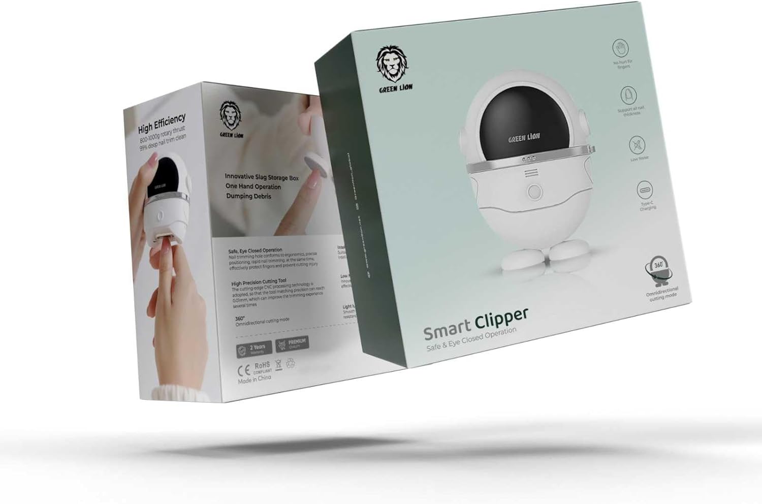 Green Lion Smart Clipper Safe & Eye Closed Operetion