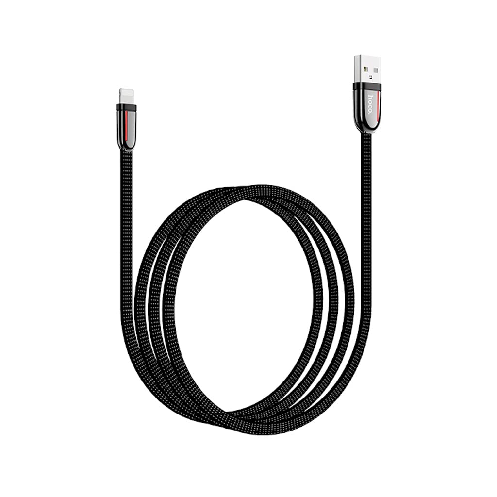 Hoco Cloth Braided fast Charging Data Cable Usb-A TO Lightning 1.2M U74