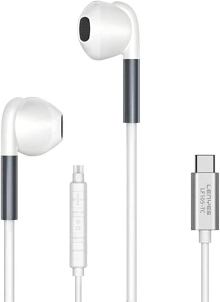 Lenyes Wired Headphones LF105-TC White