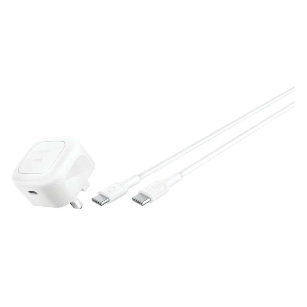 Belkin Boost Charge Compact USB-C Wall Charger 20W +USB-C To USB-C Cable