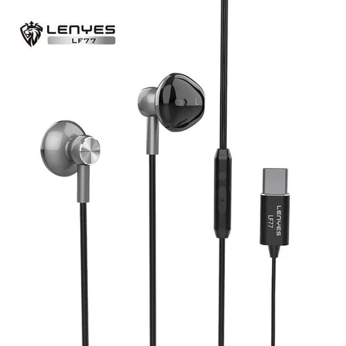 Lenyes Type-c Plug Earphones LF77 Black