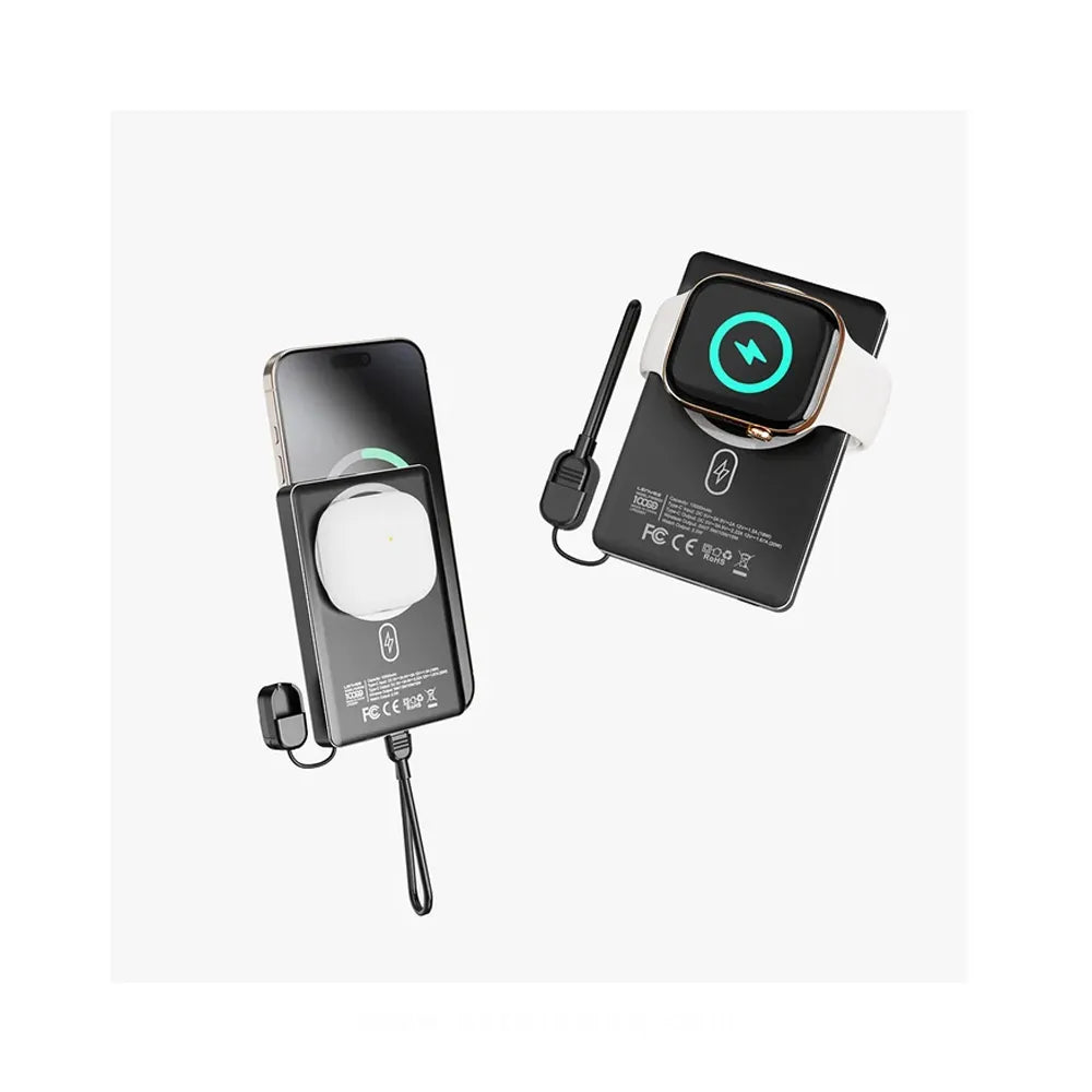 Lenyes Magnetic Wireless Power Bank 10000mAh With Stand PW1005D