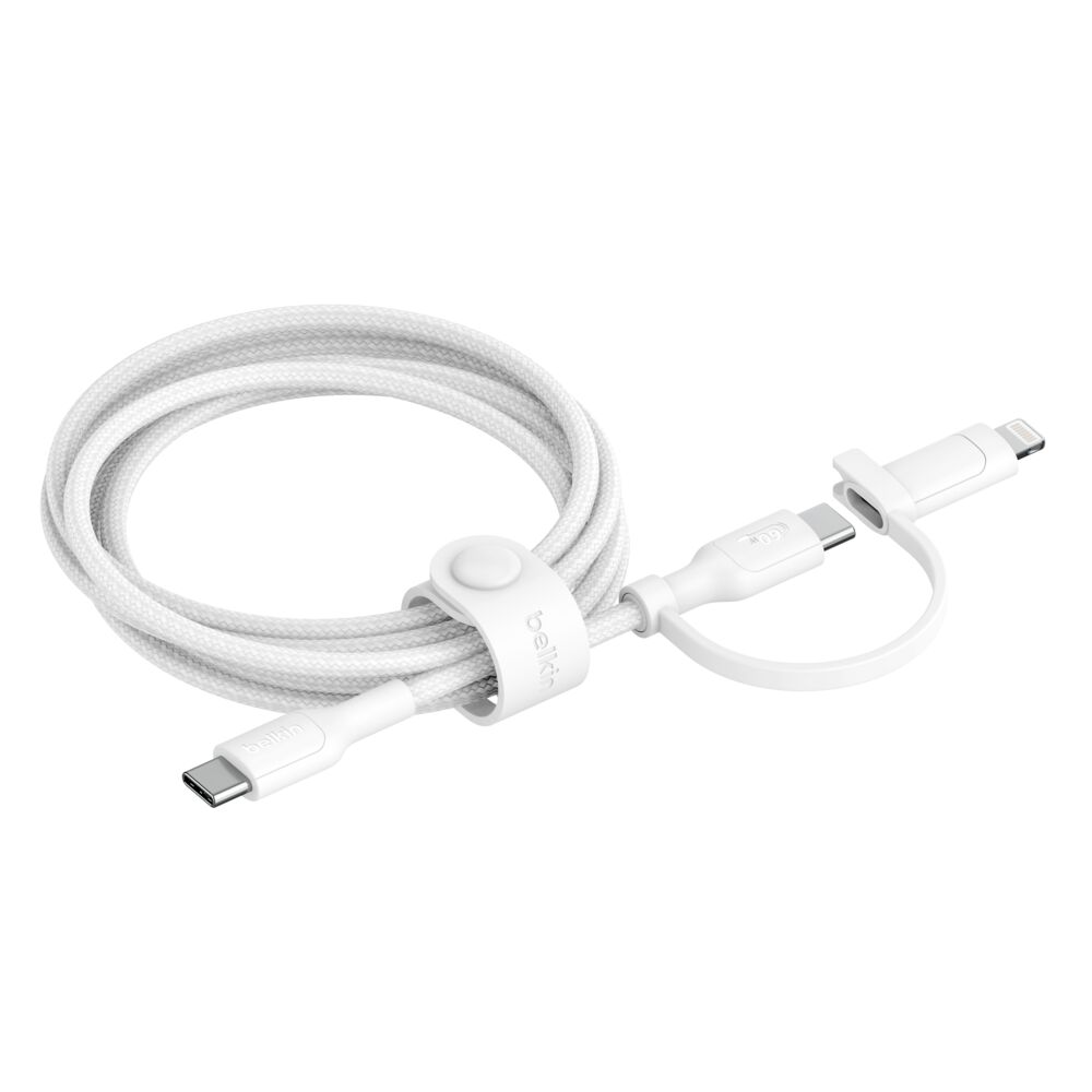Belkin Boost Chare Pro 2 in 1 Cable With USB-C And Lightning Connector 60W