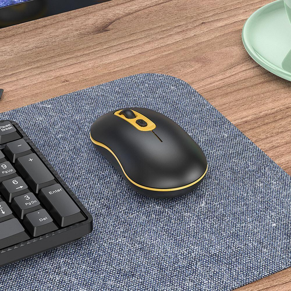 hoco 2.4G Wireless Business Mouse GM21 - Black Yellow