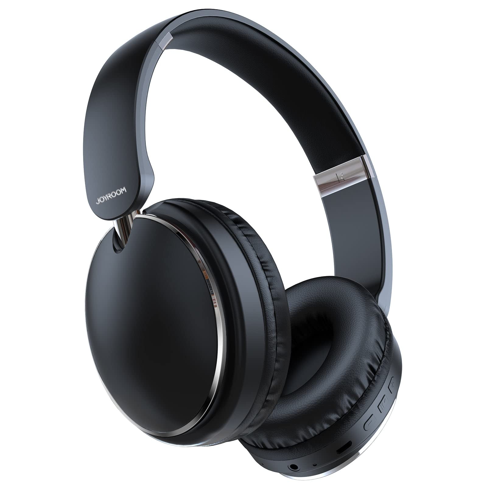 Joyroom Foldable Headphones 40mm Large Powerfull Mega Bass Sound Effect - JR-HL2 Black