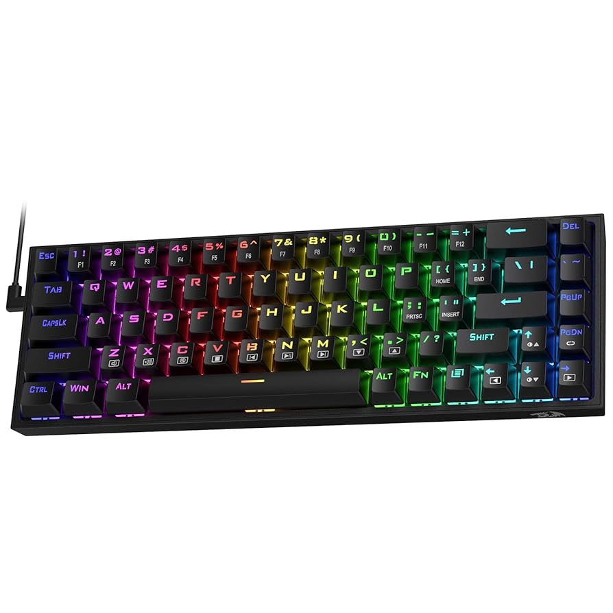 Redragon Castor Wired/2.4G/BT 68 Keys Gaming Keyboard - K631CTB