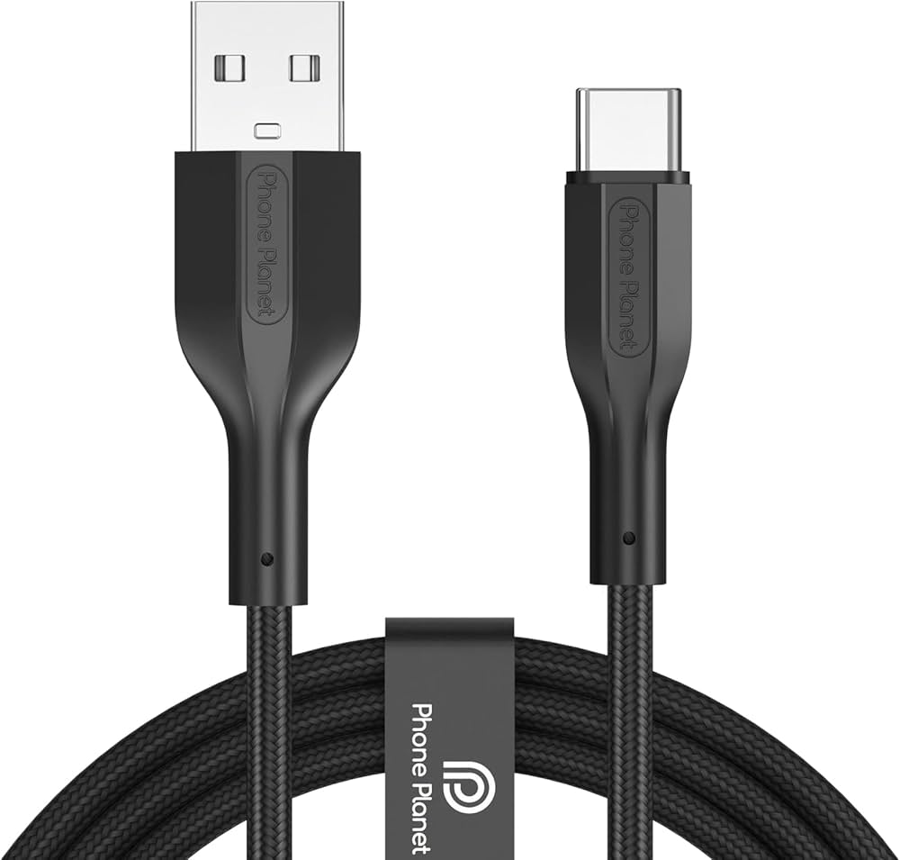 Phone Planet Braided Type-C Cable Charge & Data Sync Cable PJ-AC-055-120-BK