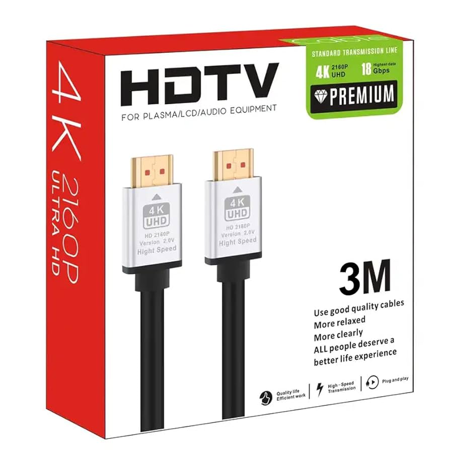 HDTV For Plasm/LCD/Audio Equipment HDMI TO HDMI Cable 3m