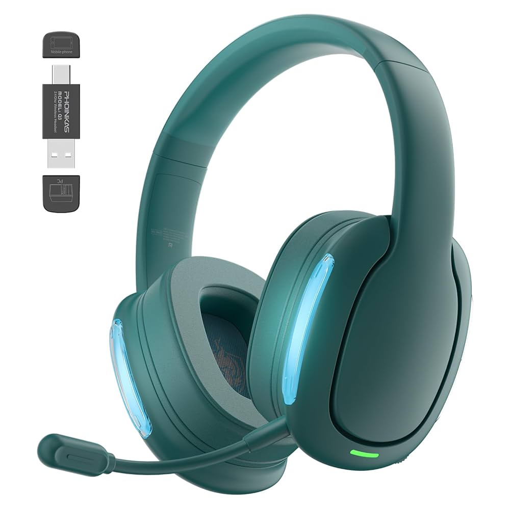 Phoinkas Wireless Headset Q3S Green