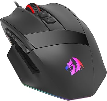 Redragon Rind Wired RGB Gaming Mouse With Hyper Fast Scrool Wheel 16000DPI - M813 RGB Black